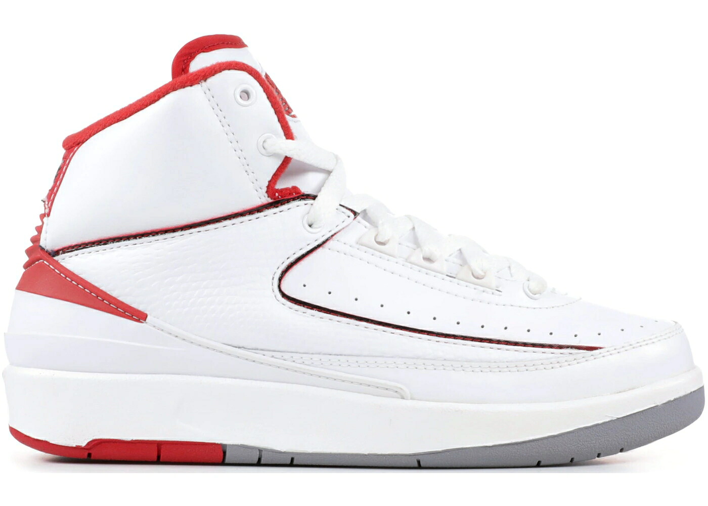 ナイキ ジョーダン 白色 ホワイト 赤 レッド 灰色 グレー ジュニア キッズ JORDAN 2 RETRO WHITE RED CDP (2008) (GS) / WHITE VARSITY RED NEUTRAL GREY ベビー マタニティ スニーカー
