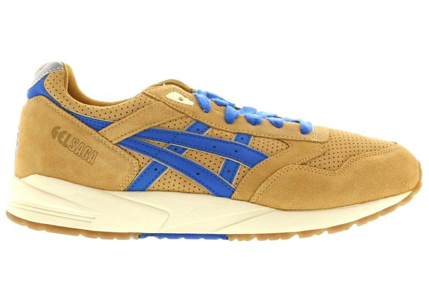 アシックス キャメル 青色 ブルー スニーカー メンズ ASICS GEL-SAGA II FOOTPATROL / CAMEL BLUE｜スニケス