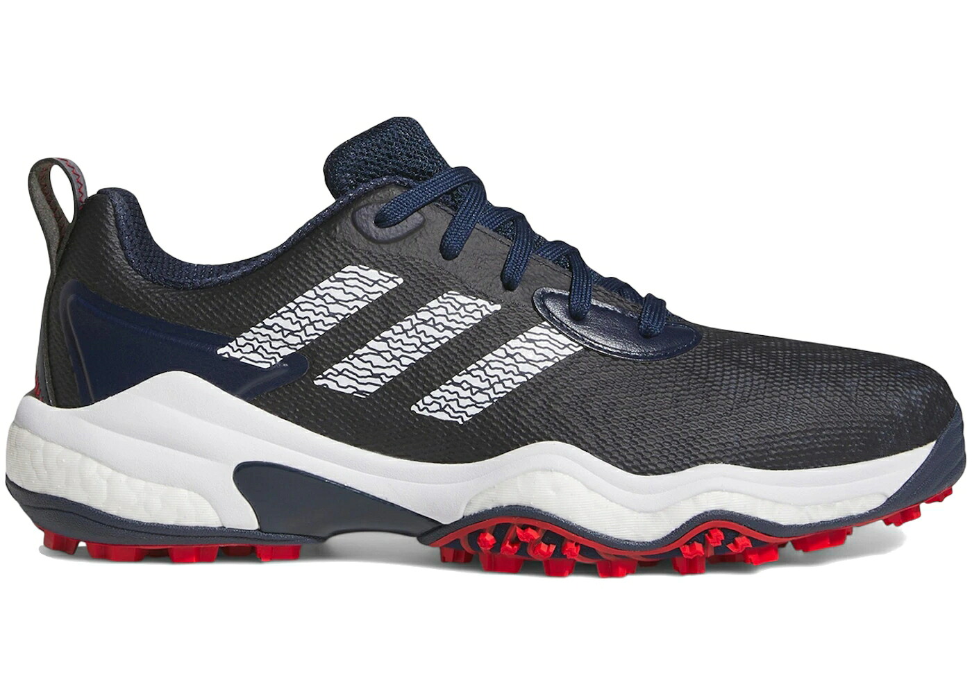 アディダス ゴルフ 紺色 米国海軍 白いこと 白いこと スニーカー メンズ ADIDAS CODECHAOS 25 GOLF COLLEGIATE NAVY CLOUD WHITE BETTER SCARLET / COLLEGIATE NAVY CLOUD WHITE