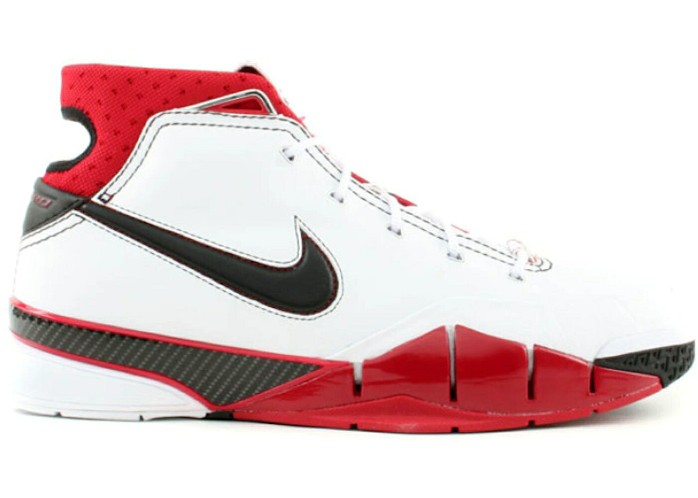 ナイキ コービー 白色 ホワイト 黒色 ブラック 赤 レッド スニーカー メンズ NIKE KOBE 1 ALL-STAR (2006) / WHITE BLACK VARSITY RED
