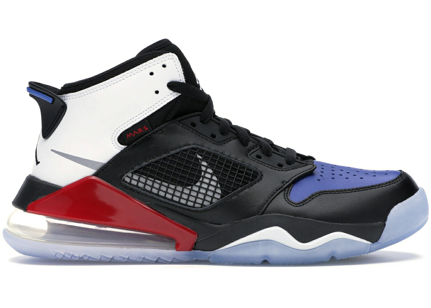 ナイキ ジョーダン 黒色 ブラック 銀色 シルバー 赤 レッド スニーカー メンズ JORDAN MARS 270 TOP 3 / BLACK REFLECT SILVER GYM RED