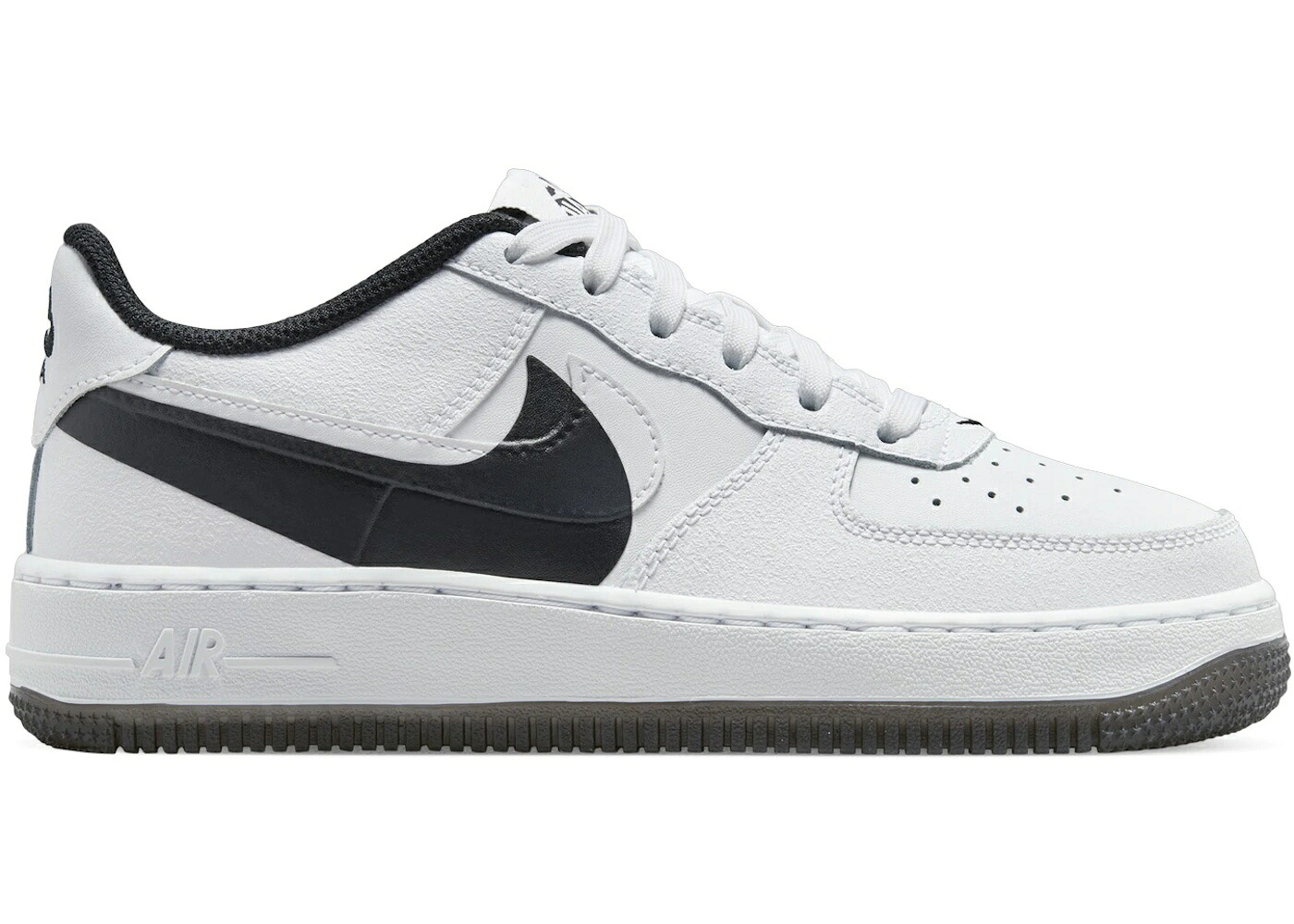 ナイキ 白いこと 白いこと 黒いこと 黒いこと 空軍 御坊っちゃん キッズ NIKE AIR FORCE 1 LOW LV8 4 WHITE BLACK (GS) / WHITE BLACK WHITE もの言う花 マタニティ スニーカー スニーカー-キッズ・ベビー・マタニティ