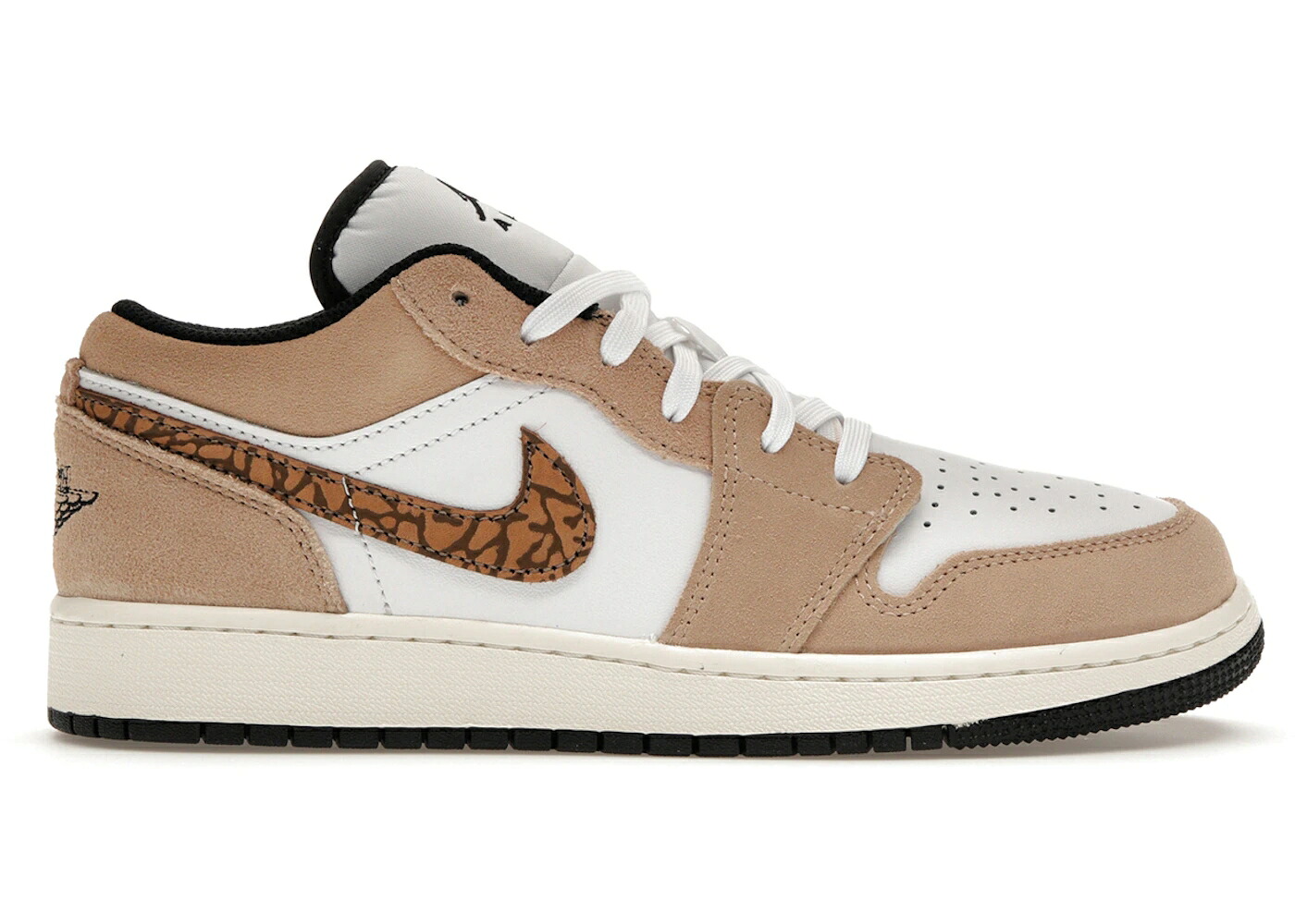 ナイキ ジョーダン 赤銅色 赤銅色 エレファント 白いこと 白いこと 御坊っちゃん キッズ JORDAN 1 LOW SE BROWN ELEPHANT (GS) / HEMP LIGHT BRITISH TAN WHITE もの言う花 マタニティ スニーカー