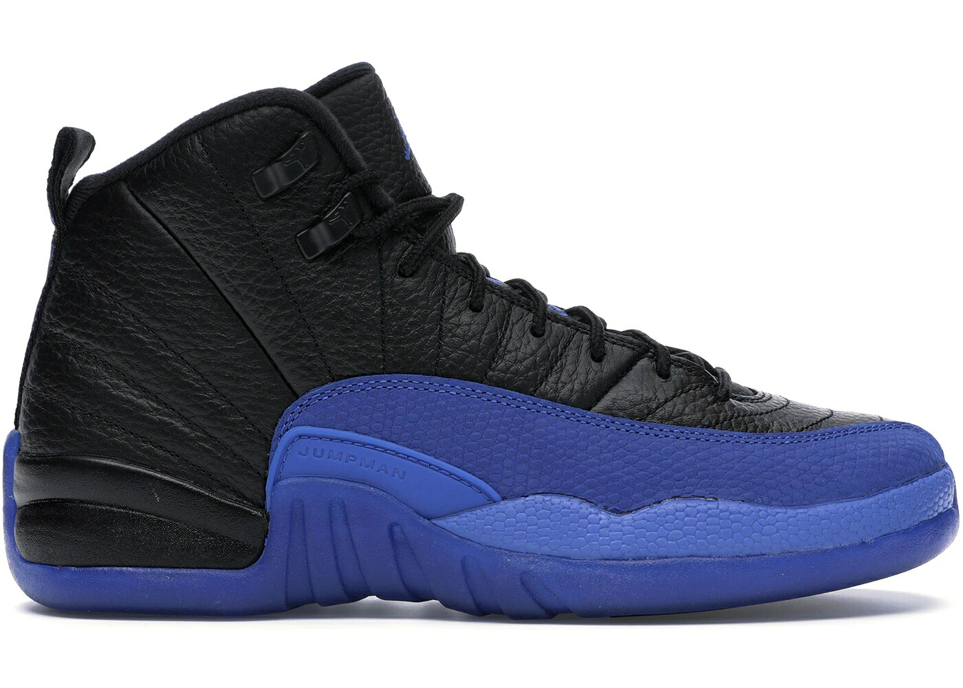 ナイキ ジョーダン 黒色 ブラック ゲーム ゲームロイヤル 青 ブルー ジュニア キッズ JORDAN 12 RETRO BLACK GAME ROYAL (GS) / BLACK GAME ROYAL BLACK ベビー マタニティ スニーカー｜スニケス