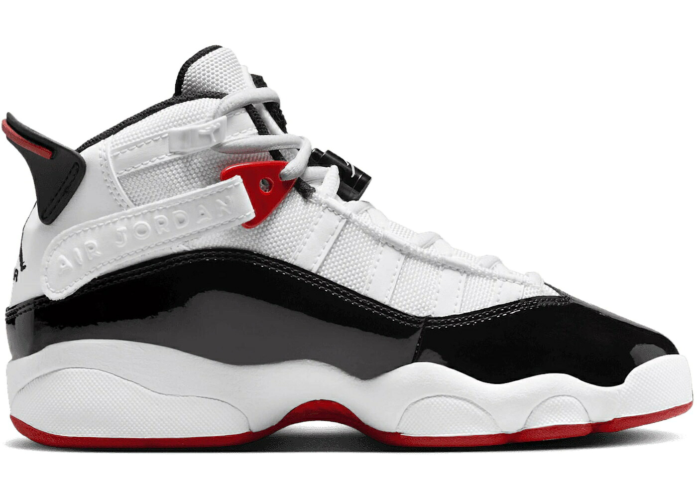 ナイキ ジョーダン リング 白色 ホワイト 赤 レッド 黒色 ブラック ジュニア キッズ JORDAN 6 RINGS WHITE VARSITY RED BLACK (GS) / WHITE VARSITY RED BLACK ベビー マタニティ スニーカー|スニケス