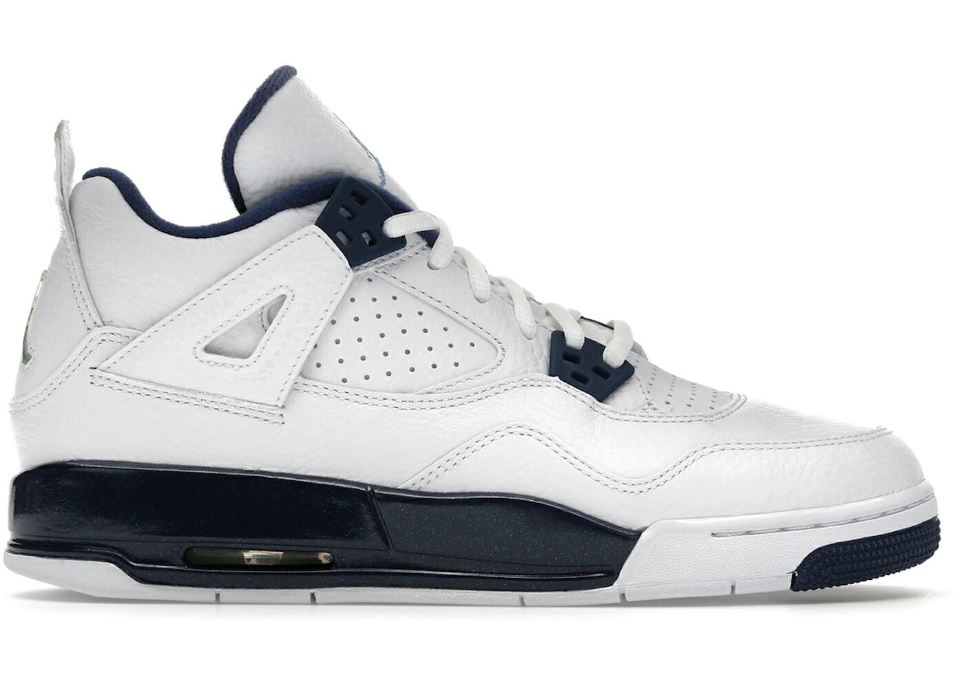 ナイキ ジョーダン 白色 ホワイト レジェンド 青色 ブルー 紺色 ネイビー ジュニア キッズ JORDAN 4 RETRO COLUMBIA (2015) (GS) / WHITE LEGEND BLUE MIDNIGHT NAVY ベビー マタニティ スニーカー|スニケス