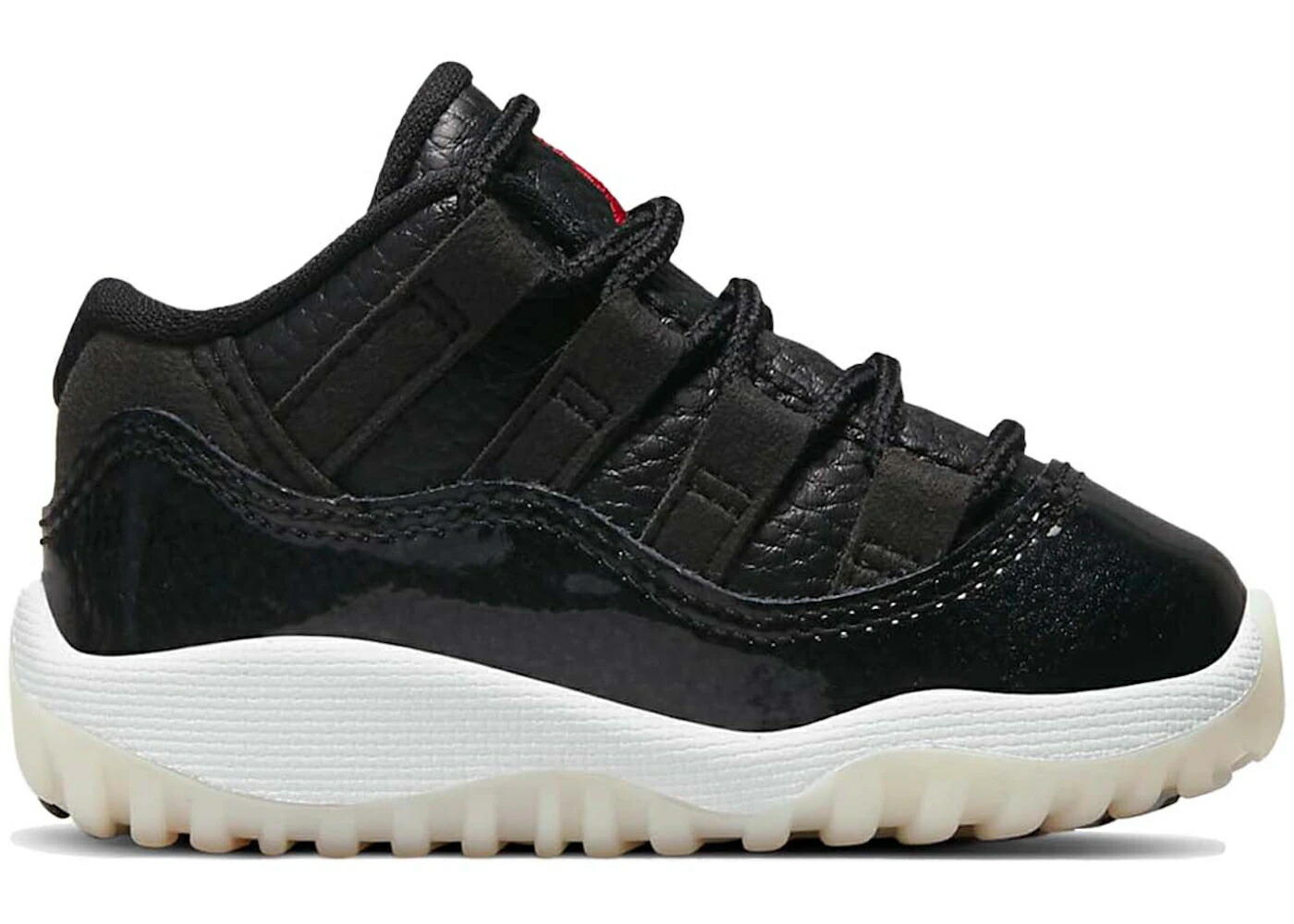 ナイキ ジョーダン 黒色 ブラック 赤 レッド 白色 ホワイト ジュニア キッズ JORDAN 11 RETRO LOW 72-10 (TD) / BLACK GYM RED WHITE SAIL