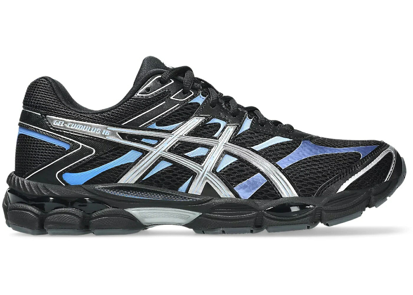 アシックス 黒いこと 黒いこと 純然たる しろがね色 しろがね色 青味 青色 スニーカー メンズ ASICS GEL-CUMULUS 16 BLACK PURE SILVER BLUE / BLACK PURE SILVER 靴-メンズ靴-スニーカー