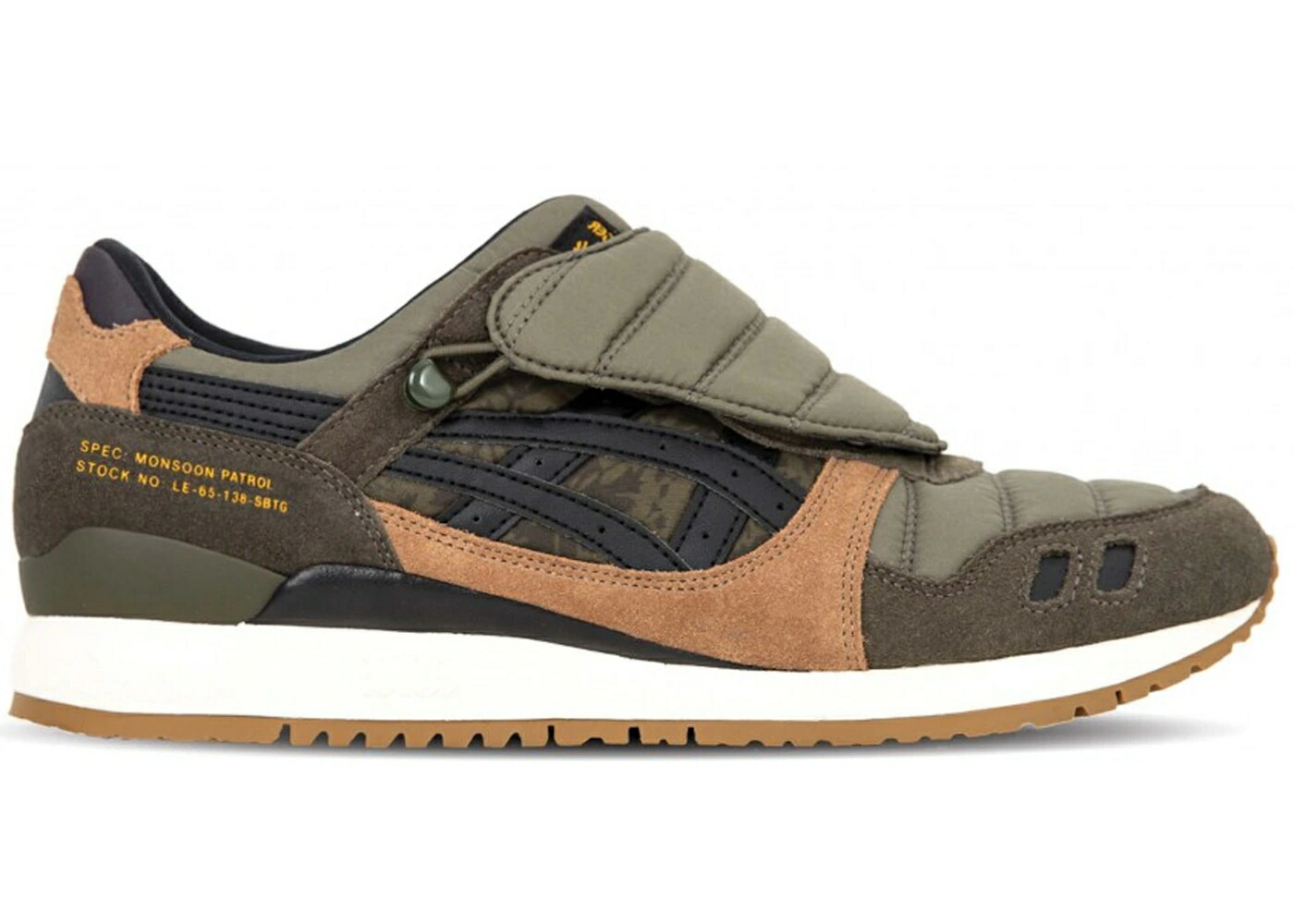 アシックス ゲルライト 茶色 ブラウン オリーブ スニーカー メンズ ASICS GEL-LYTE III LIMITED EDT X SBTG MONSOON PATROL / BROWN OLIVE|スニケス