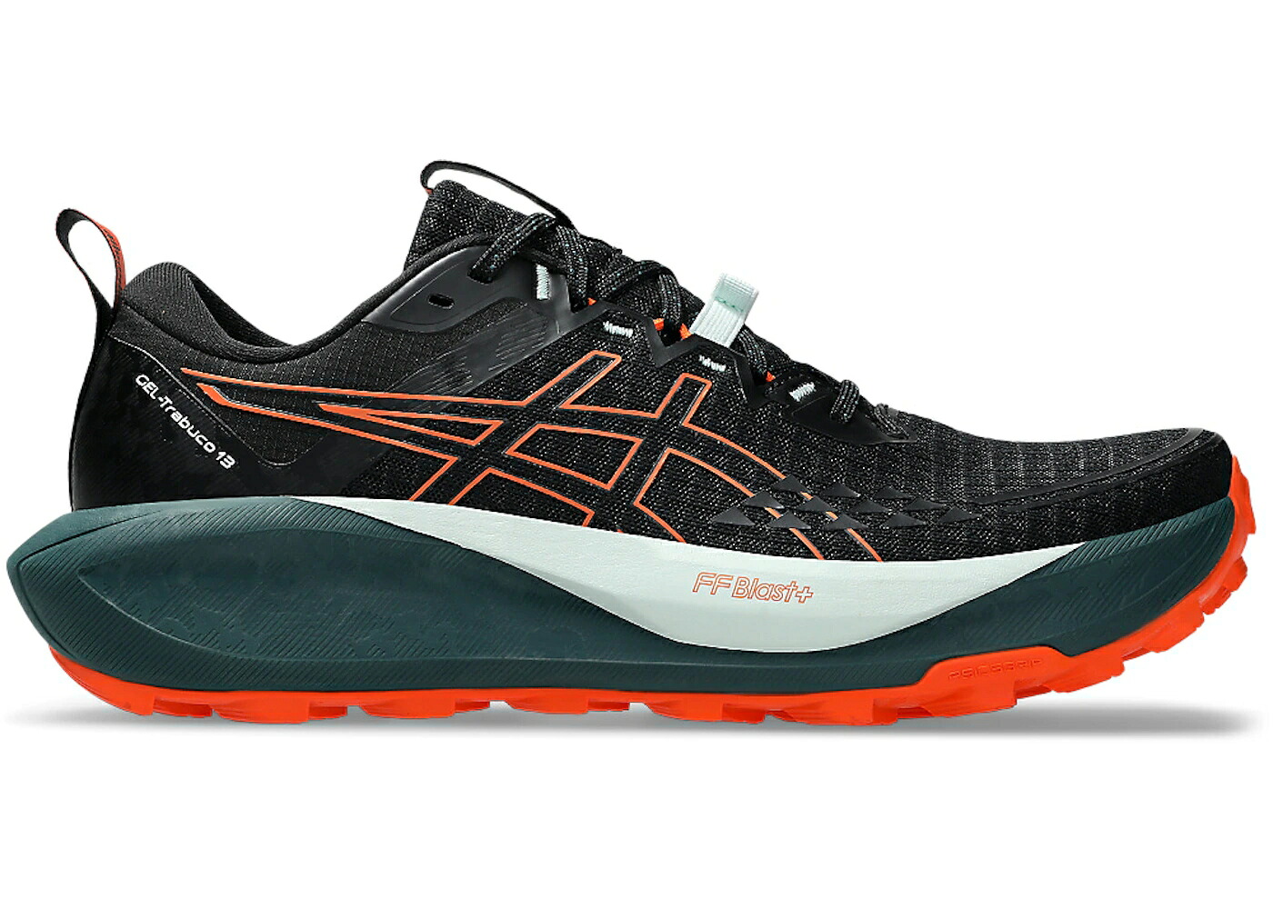 アシックス サーティーン 黒色 ブラック 橙 オレンジ スニーカー メンズ ASICS GEL-TRABUCO 13 BLACK NOVA ORANGE / BLACK NOVA ORANGE
