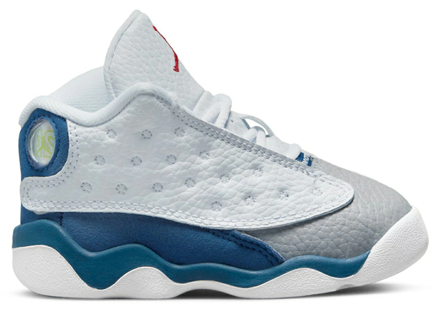 ナイキ ジョーダン サーティーン 青色 ブルー 白色 ホワイト 銀色 スチール ジュニア キッズ JORDAN 13 RETRO FRENCH BLUE (TD) / WHITE FRENCH BLUE LIGHT STEEL