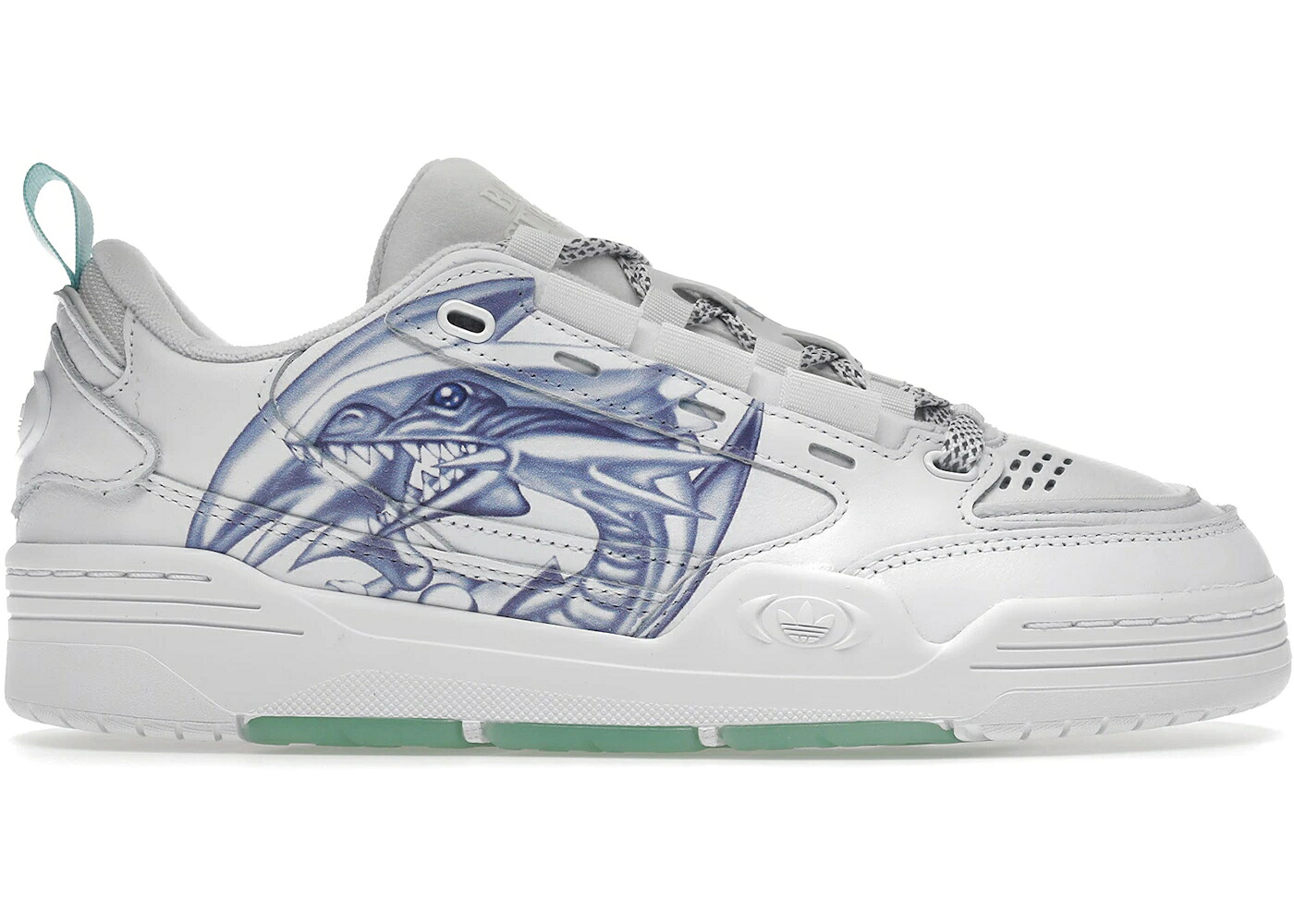 アディダス 青み 青色 白いこと 白いこと 火竜 YUGIOH! スニーカー メンズ ADIDAS ADI2000 YU-GI-OH! BLUE EYES WHITE DRAGON / WHITE FOOTWEAR WHITE BOLD BLUE