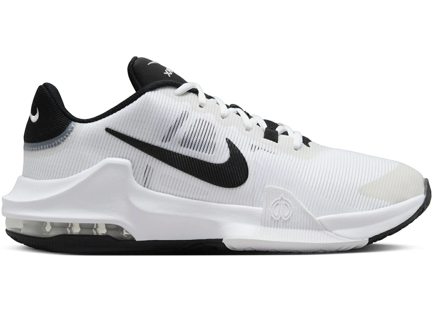 ナイキ インパクト 白色 ホワイト 黒色 ブラック スニーカー メンズ NIKE IMPACT 4 WHITE BLACK / WHITE BLACK