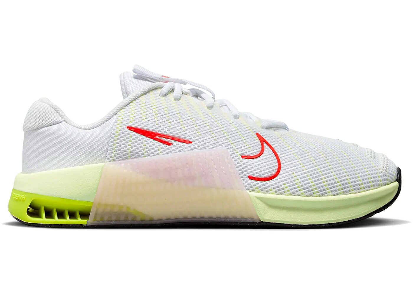 ナイキ 白色 ホワイト クリムゾン WOMEN'S スニーカー レディース NIKE METCON 9 WHITE VOLT CRIMSON (WOMEN'S) / WHITE VOLT BARELY VOLT BRIGHT|スニケス