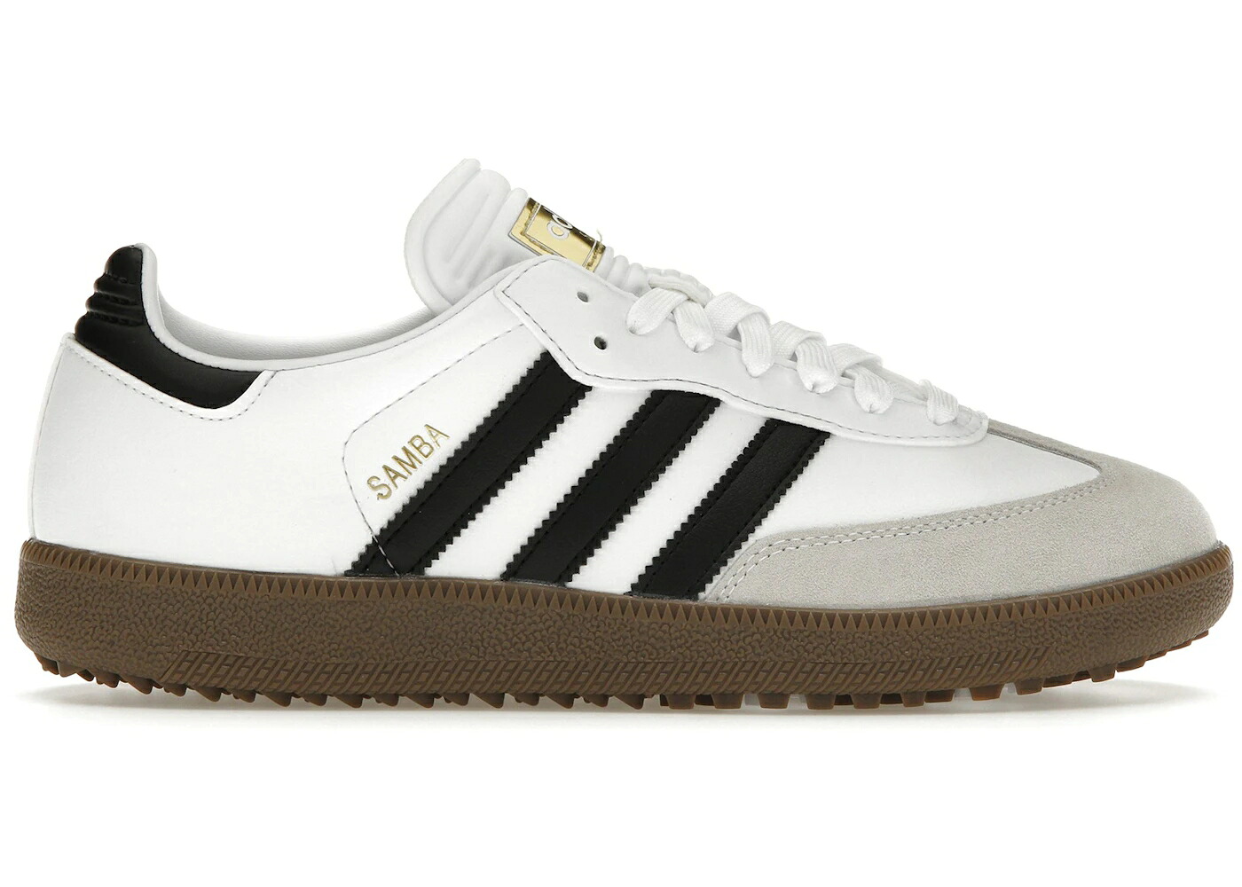 アディダス サンバ ゴルフ 白いこと 白いこと 中核グループ 黒いこと 黒いこと スニーカー メンズ ADIDAS SAMBA GOLF CLOUD WHITE CORE BLACK GUM / CLOUD WHITE CORE BLACK GUM