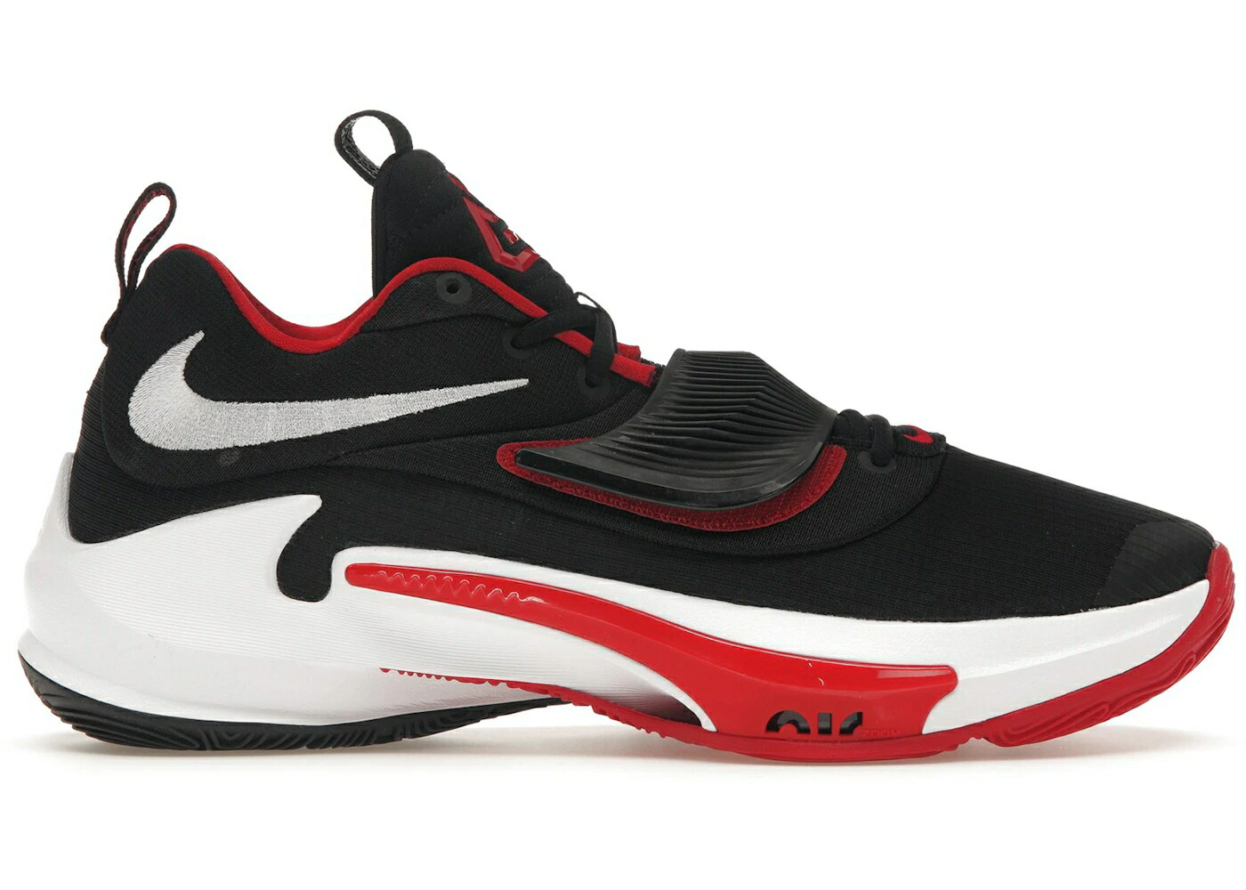 ナイキ ズーム 黒色 ブラック 赤 レッド 白色 ホワイト ズームフリーク スニーカー メンズ NIKE ZOOM FREAK 3 BLACK RED / BLACK RED WHITE