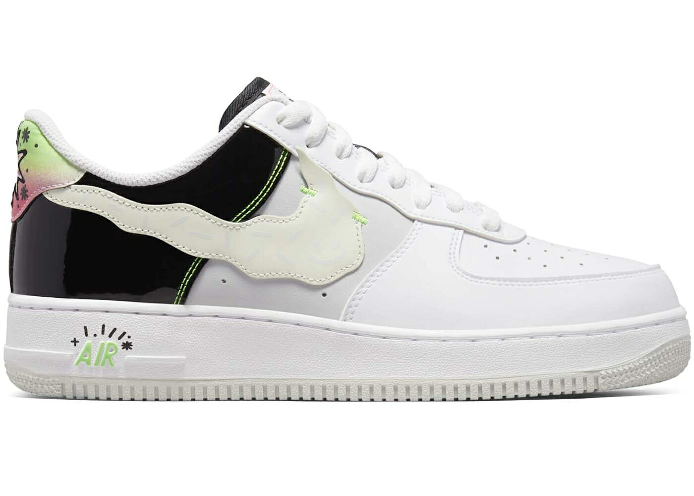 ナイキ 美術 白いこと 白いこと 黒いこと 黒いこと 空軍 \u002707 スニーカー メンズ NIKE AIR FORCE 1 LOW LV8 POP ART WHITE / WHITE WHITE BLACK PHOTON RACER