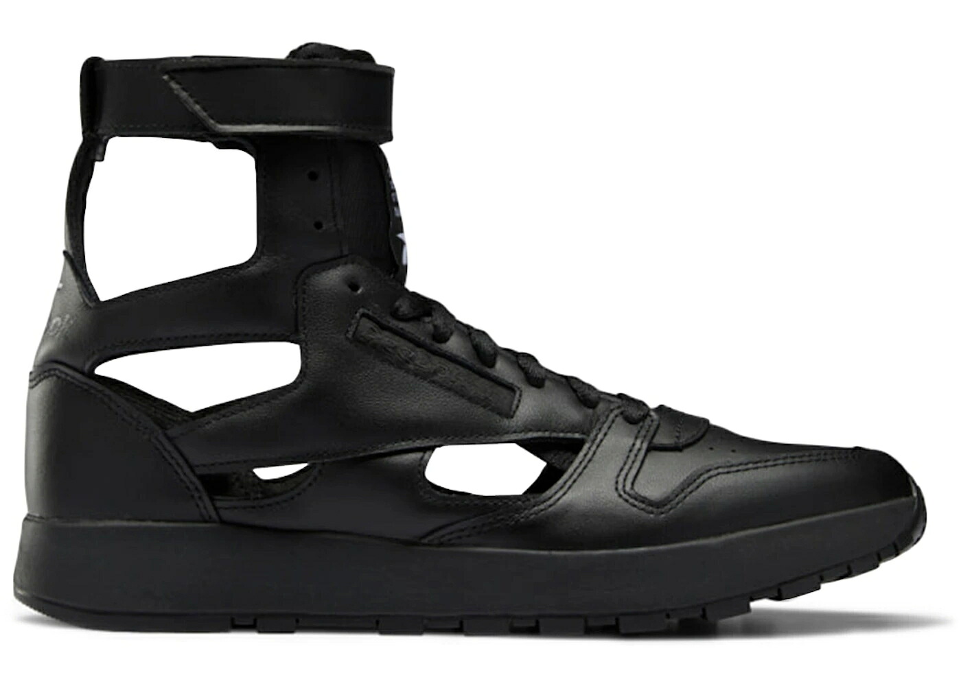 リーボック クラシック レザー ハイ 黒色 ブラック 白色 ホワイト スニーカー メンズ REEBOK CLASSIC LEATHER TABI HIGH MAISON MARGIELA BLACK / BLACK WHITE BLACK|スニケス