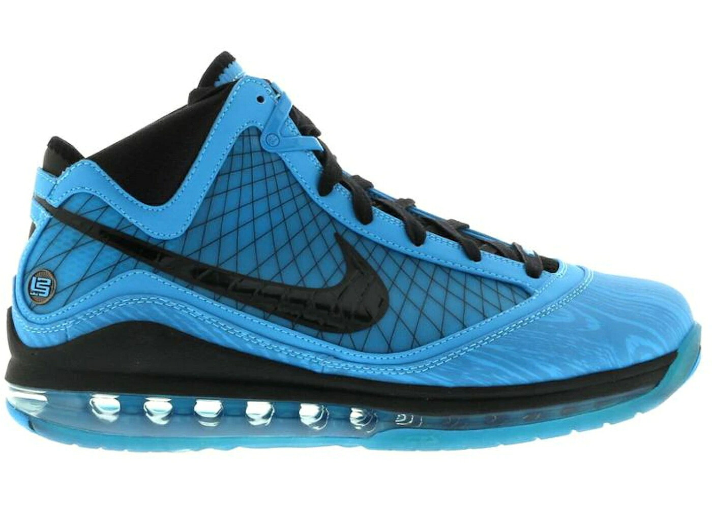 ナイキ レブロン 青色 ブルー 黒色 ブラック スニーカー メンズ NIKE LEBRON 7 ALL-STAR CHLORINE BLUE (2010) / CHLORINE BLUE BLACK COPA