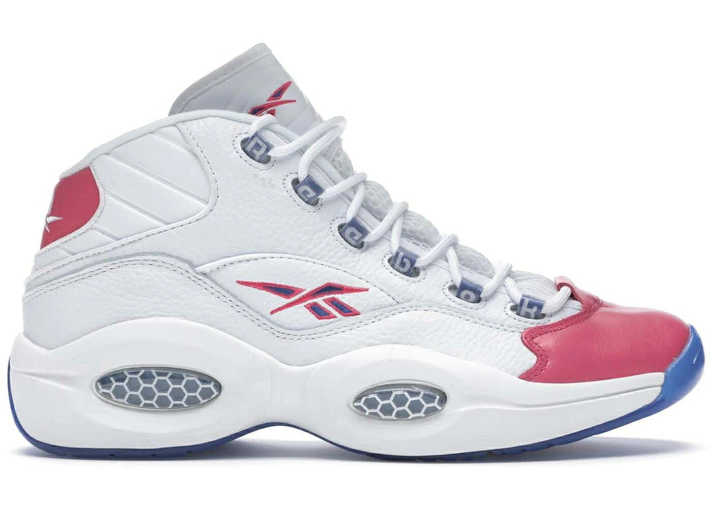 リーボック 問い合わせ ミッド サクラ色 白いこと 白いこと 野球クラブ クエスチョンミッド スニーカー メンズ REEBOK QUESTION MID ERIC EMANUEL PINK TOE / WHITE PINK TEAM DARK ROYAL