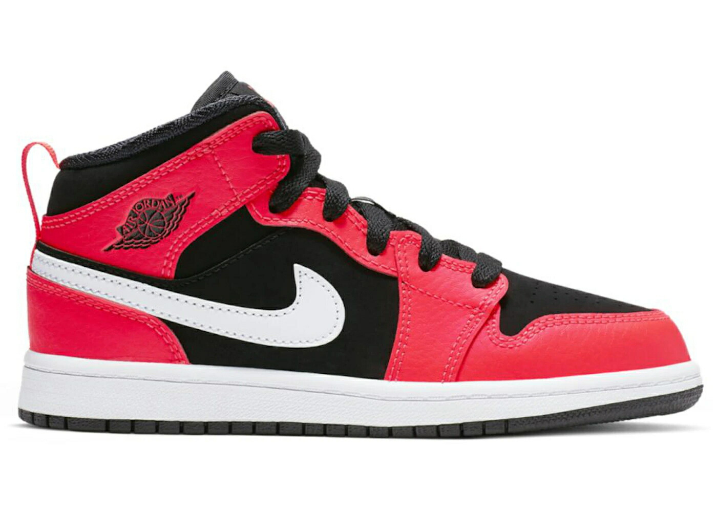 ナイキ ジョーダン ミッド 黒色 ブラック 白色 ホワイト ジュニア キッズ JORDAN 1 MID BLACK INFRARED 23 (PS) / BLACK INFRARED 23 WHITE ベビー マタニティ スニーカー