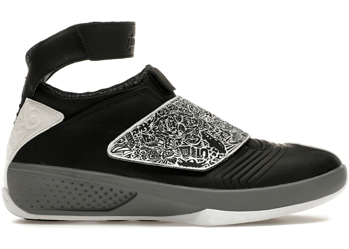 ナイキ ジョーダン 黒色 ブラック 白色 ホワイト クール 灰色 グレー スニーカー メンズ JORDAN 20 RETRO PLAYOFF / BLACK WHITE COOL GREY