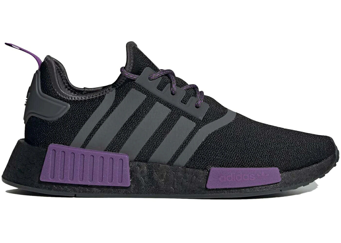 アディダス 黒いこと 黒いこと 紫 パープル 中核グループ 薄墨色 薄墨色 スニーカー メンズ ADIDAS NMD R1 BLACK ACTIVE PURPLE / CORE BLACK GREY FIVE ACTIVE