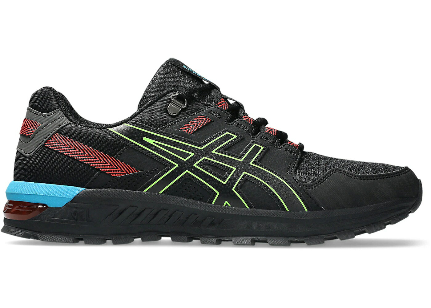 アシックス 黒色 ブラック 緑 グリーン スニーカー メンズ ASICS GEL-CITREK BLACK GREEN GECKO / BLACK GREEN GECKO