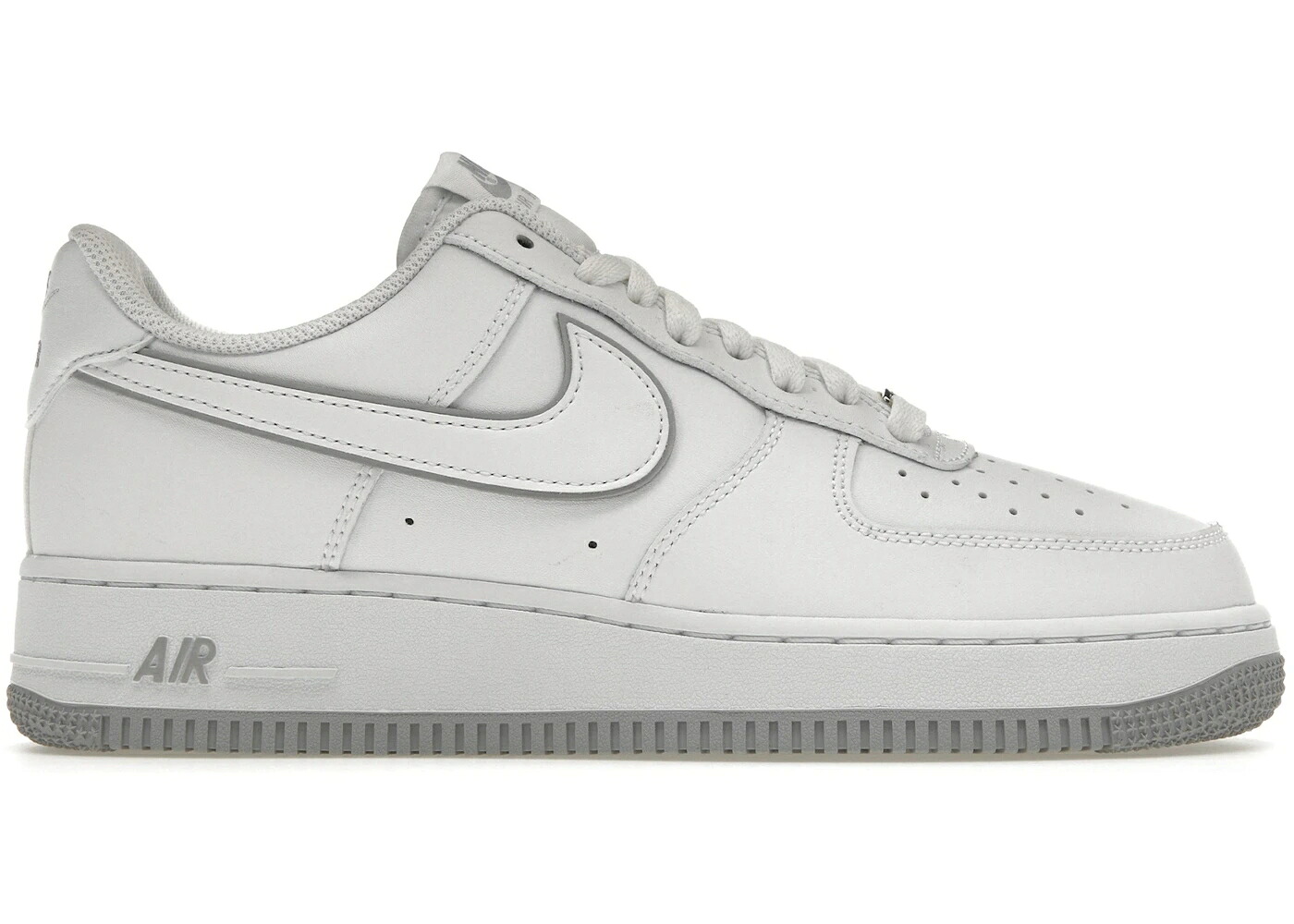ナイキ 白いこと 白いこと 薄墨色 薄墨色 空軍 \u002707 スニーカー メンズ NIKE AIR FORCE 1 LOW WHITE WOLF GREY SOLE / WHITE WHITE WOLF GREY