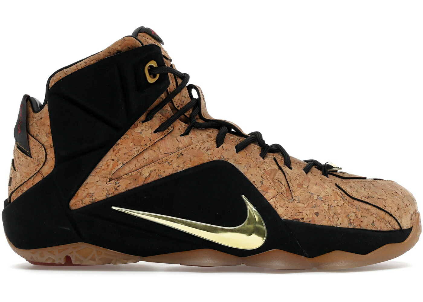 ナイキ レブロン ゴールド 黒いこと 黒いこと スニーカー メンズ NIKE LEBRON 12 EXT CORK / HAZELNUT METALLIC GOLD BLACK