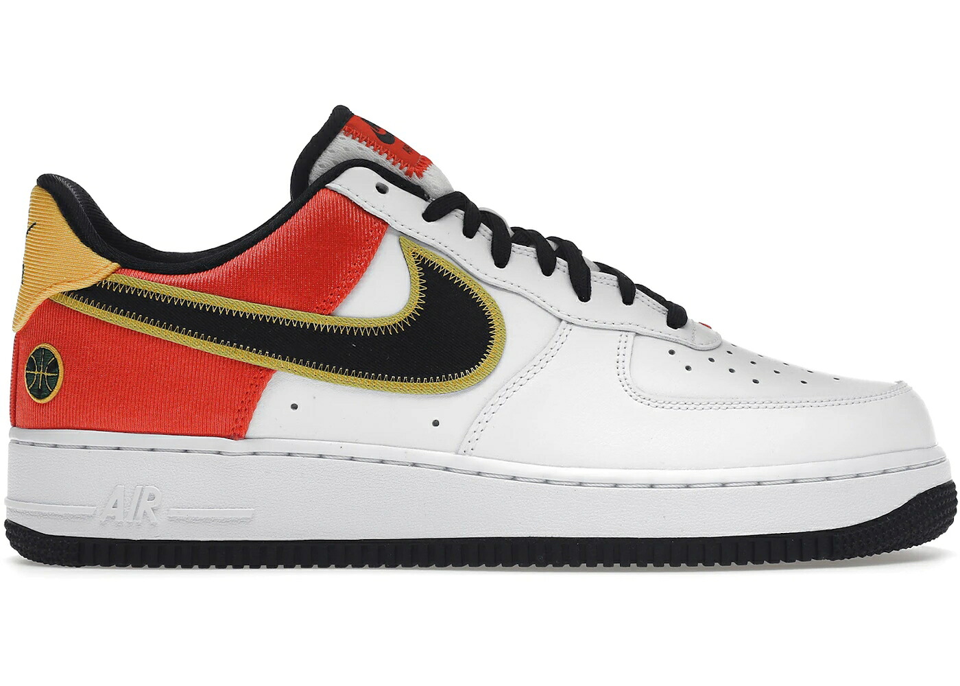 ナイキ 白いこと 白いこと 黒いこと 黒いこと 橙 オレンジ色 空軍 スニーカー メンズ NIKE AIR FORCE 1 LOW RAYGUN / WHITE BLACK ORANGE FLASH
