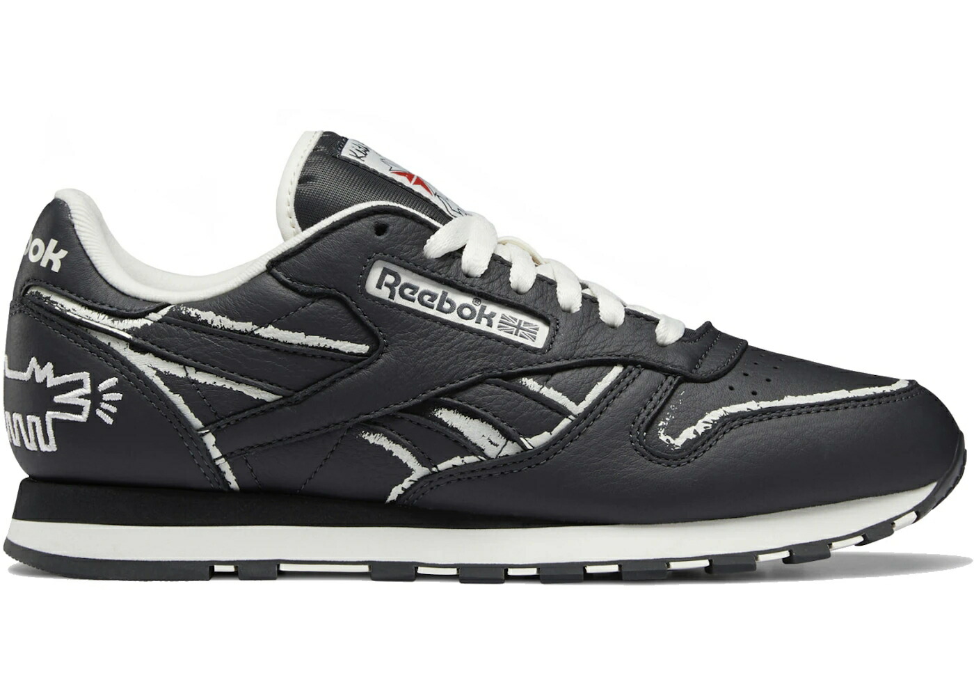 リーボック クラシック レザー ピュア 灰色 グレー スニーカー メンズ REEBOK CLASSIC LEATHER KEITH HARING PURE GREY CHALKBOARD DOG / PURE GREY 8 CHALK PURE GREY 8