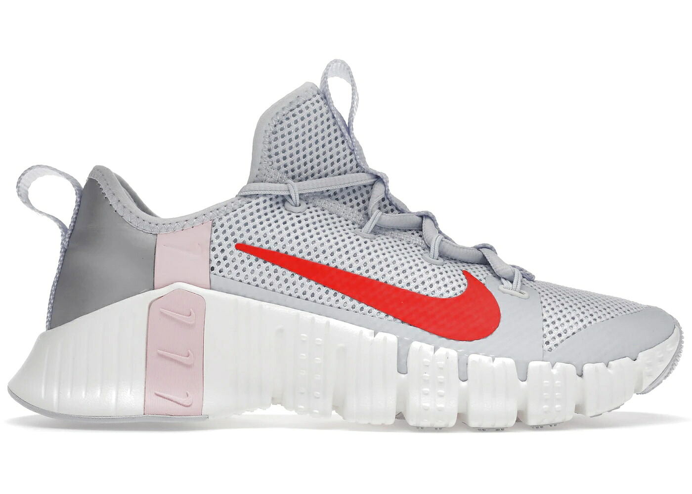 ナイキ フリー 灰色 グレー クリムゾン 白色 ホワイト WOMEN'S スニーカー レディース NIKE FREE METCON 3 FOOTBALL GREY BRIGHT CRIMSON (WOMEN'S) / FOOTBALL GREY SUMMIT WHITE|スニケス