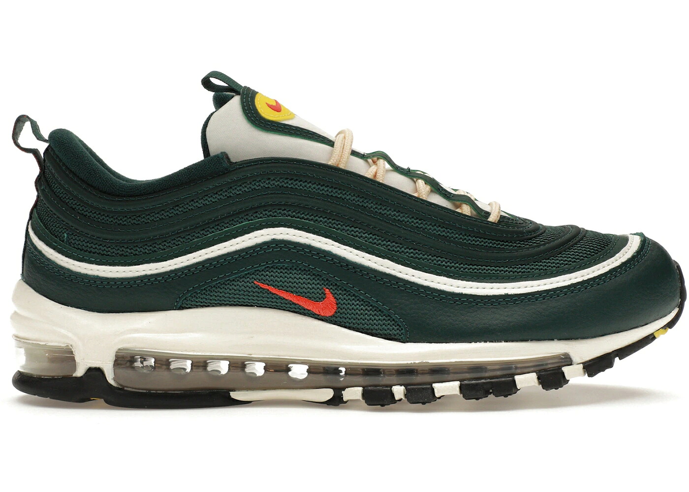 ナイキ マックス 労働者階級 緑 緑であること 赤 赤いこと エア湖マックス スニーカー メンズ NIKE AIR MAX 97 SE ATHLETIC COMPANY PRO GREEN PICANTE RED / PRO GREEN PRO GREEN SAIL PICANTE