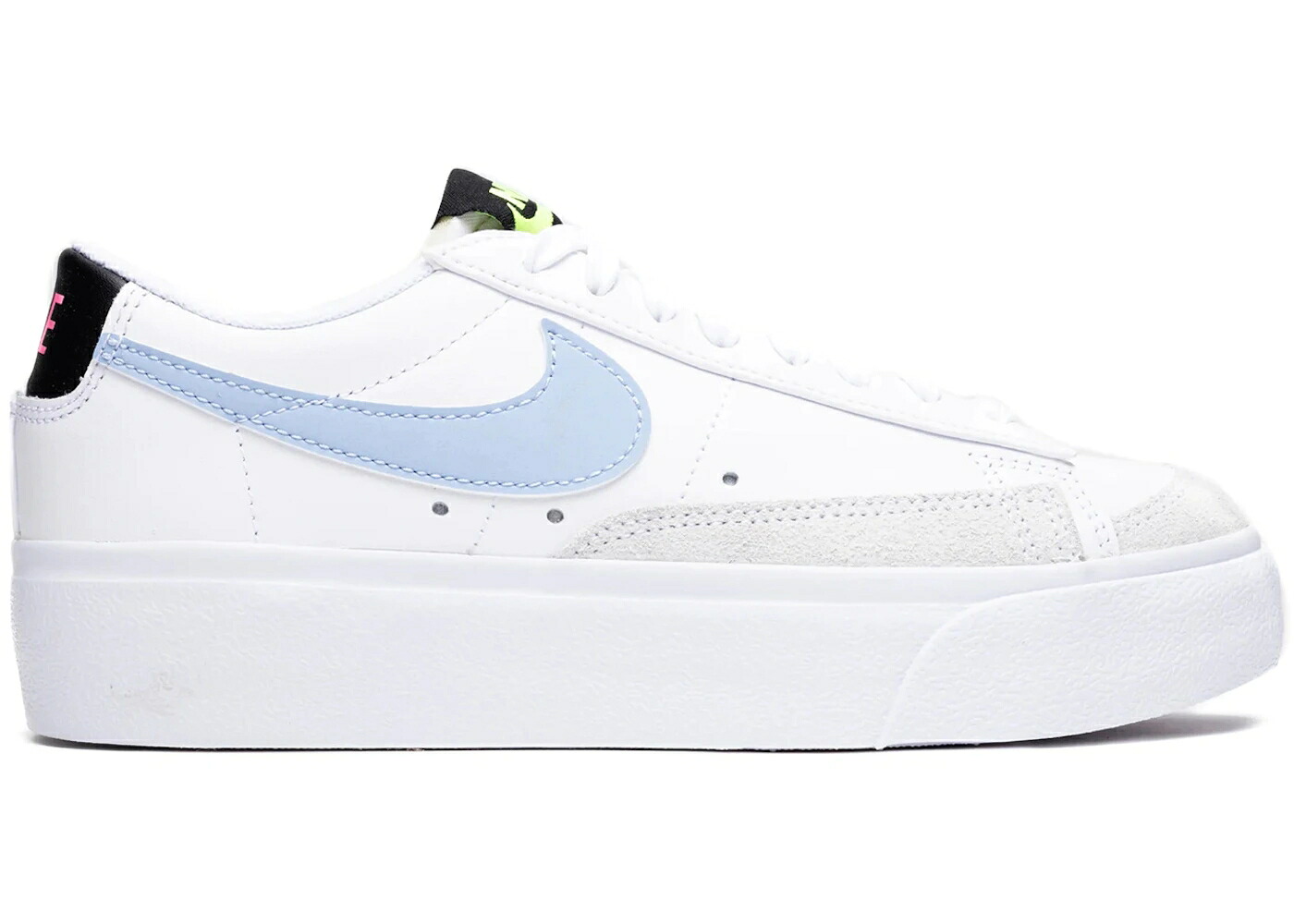 ナイキ ブレイザー 白いこと 白いこと 黒いこと 黒いこと WOMEN\u0027S スニーカー レディース NIKE BLAZER LOW PLATFORM WHITE COBALT BLISS (WOMEN\u0027S) / WHITE VOLT BLACK COBALT BLISS