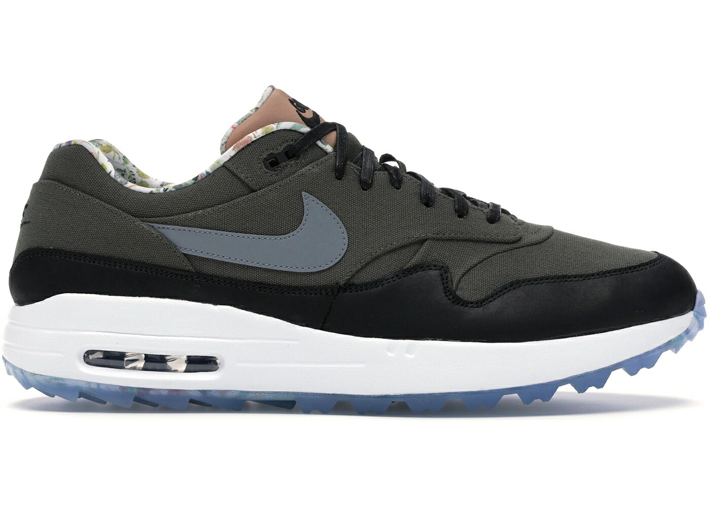 ナイキ マックス ゴルフ カーゴ カーキ 黒色 ブラック 白色 ホワイト エアマックス スニーカー メンズ NIKE AIR MAX 1 GOLF ENEMIES OF THE COURSE / CARGO KHAKI BLACK SUMMIT WHITE