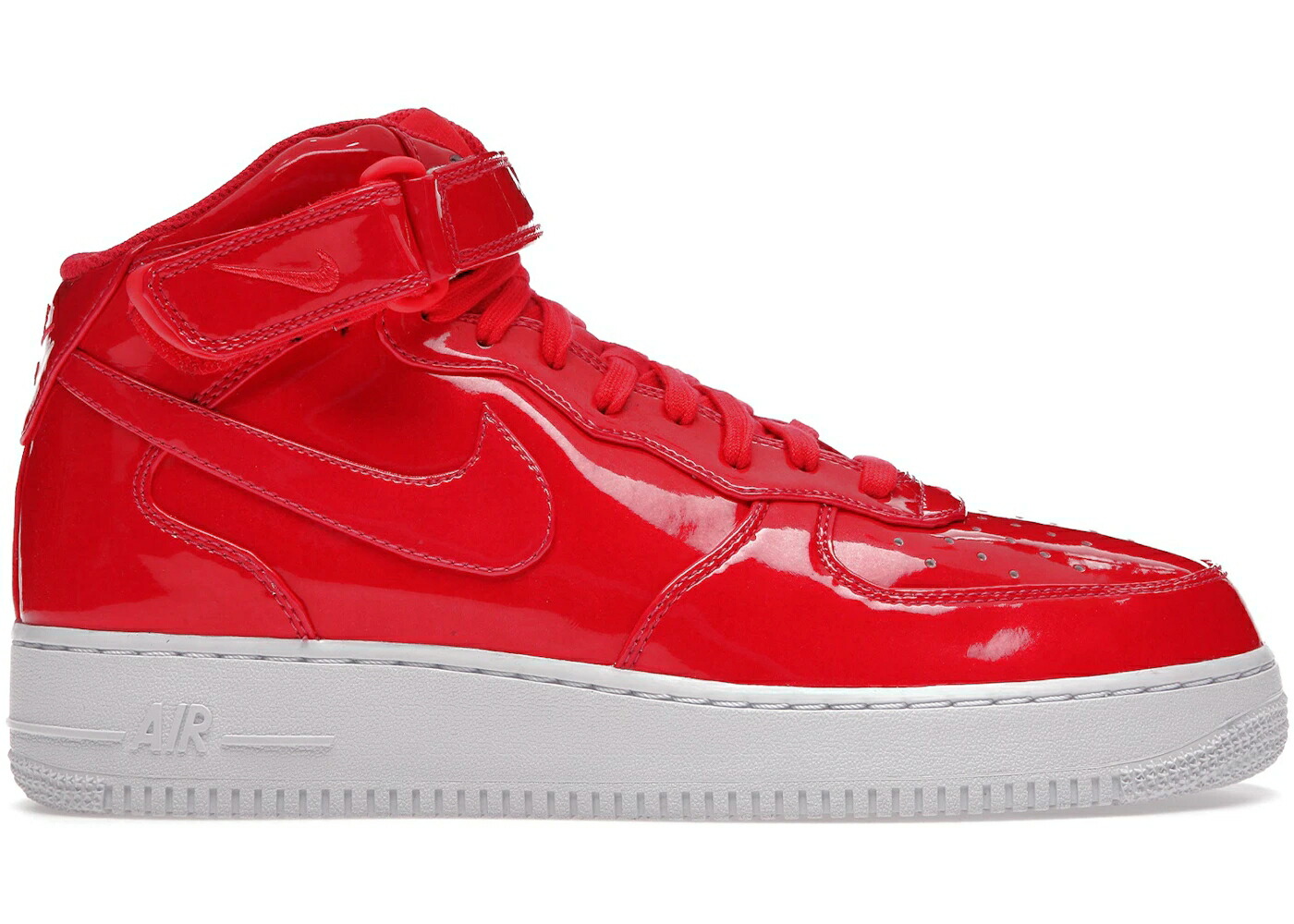 ナイキ ミッド 赤 レッド 白色 ホワイト エアフォース スニーカー メンズ NIKE AIR FORCE 1 MID ULTRAVIOLET SIREN RED / SIREN RED SIREN RED WHITE WHITE|スニケス