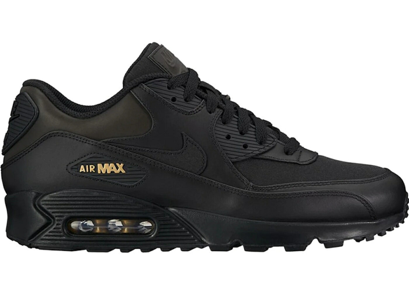 ナイキ マックス 黒いこと 黒いこと ゴールド エア湖マックス スニーカー メンズ NIKE AIR MAX 90 HIDDEN REFLECTIVE / BLACK BLACK METALLIC GOLD