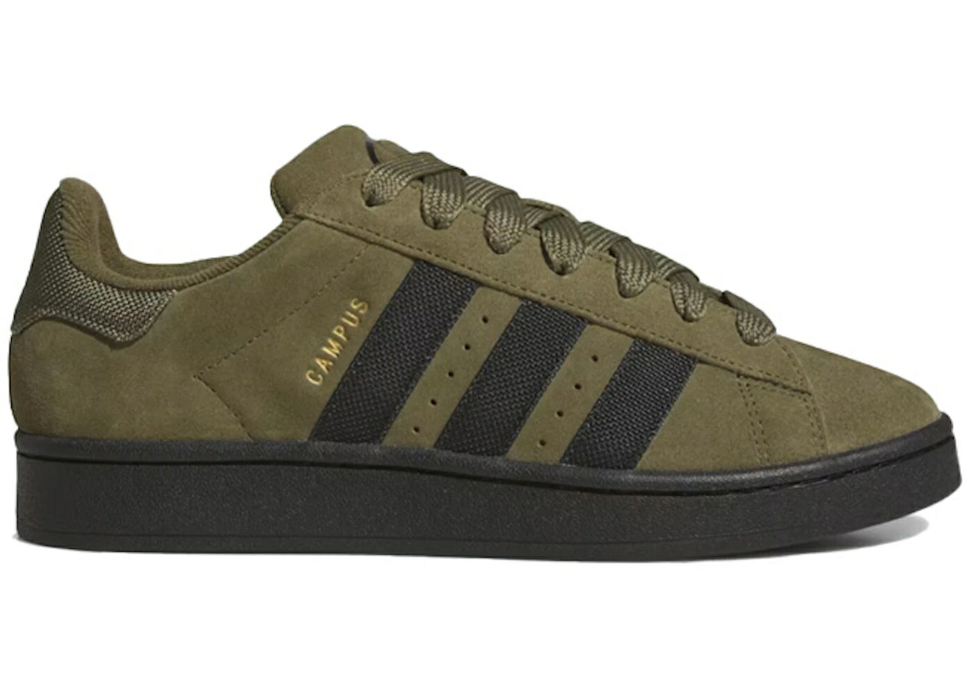アディダス キャンパス オリーブ コア 黒色 ブラック ゴールド スニーカー メンズ ADIDAS CAMPUS 00S OLIVE STRATA CORE BLACK / OLIVE STRATA CORE BLACK GOLD