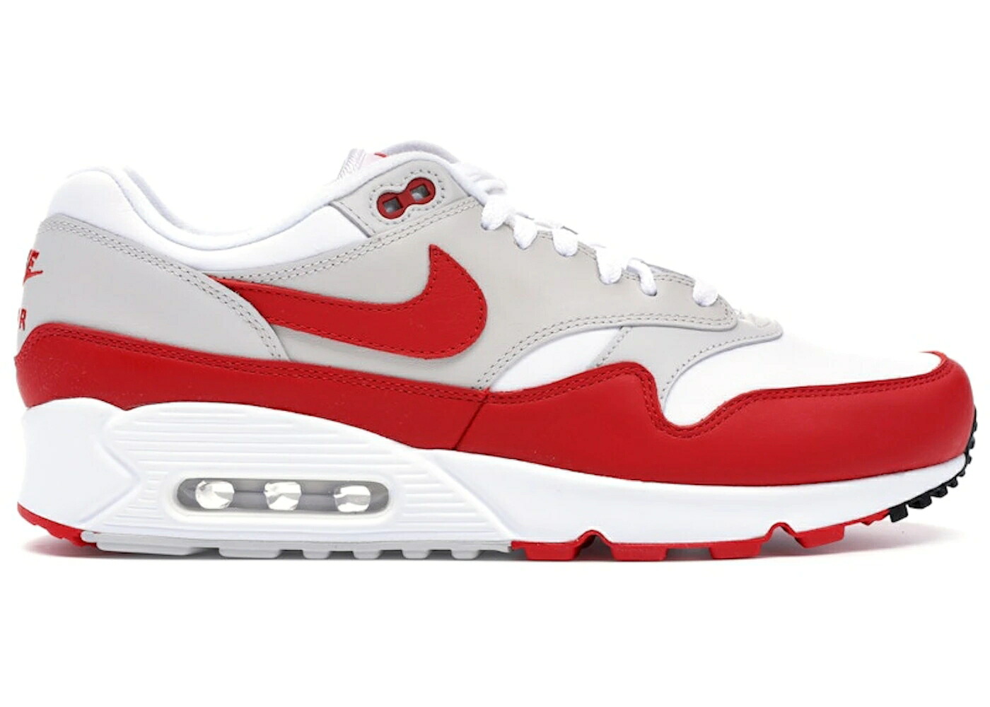 ナイキ マックス 赤 レッド 白色 ホワイト 灰色 グレー 黒色 ブラック エアマックス スニーカー メンズ NIKE AIR MAX 90/1 SPORT RED / WHITE NEUTRAL GREY BLACK
