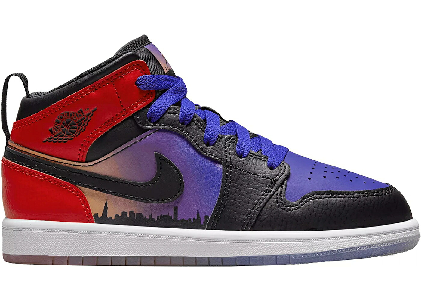 ナイキ ジョーダン ミッド コンコルド コンコード 黒色 ブラック 赤 レッド ジュニア キッズ JORDAN 1 MID SS SKYLINE (PS) / CONCORD BLACK UNIVERSITY RED ベビー マタニティ スニーカー|スニケス