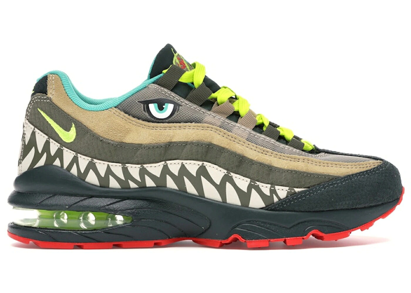ナイキ マックス 緑 緑であること エア湖マックス お坊っちゃん キッズ NIKE AIR MAX 95 MONSTER (GS) / OUTDOOR GREEN CYBER PARACHUTE もの言う花 マタニティ スニーカー
