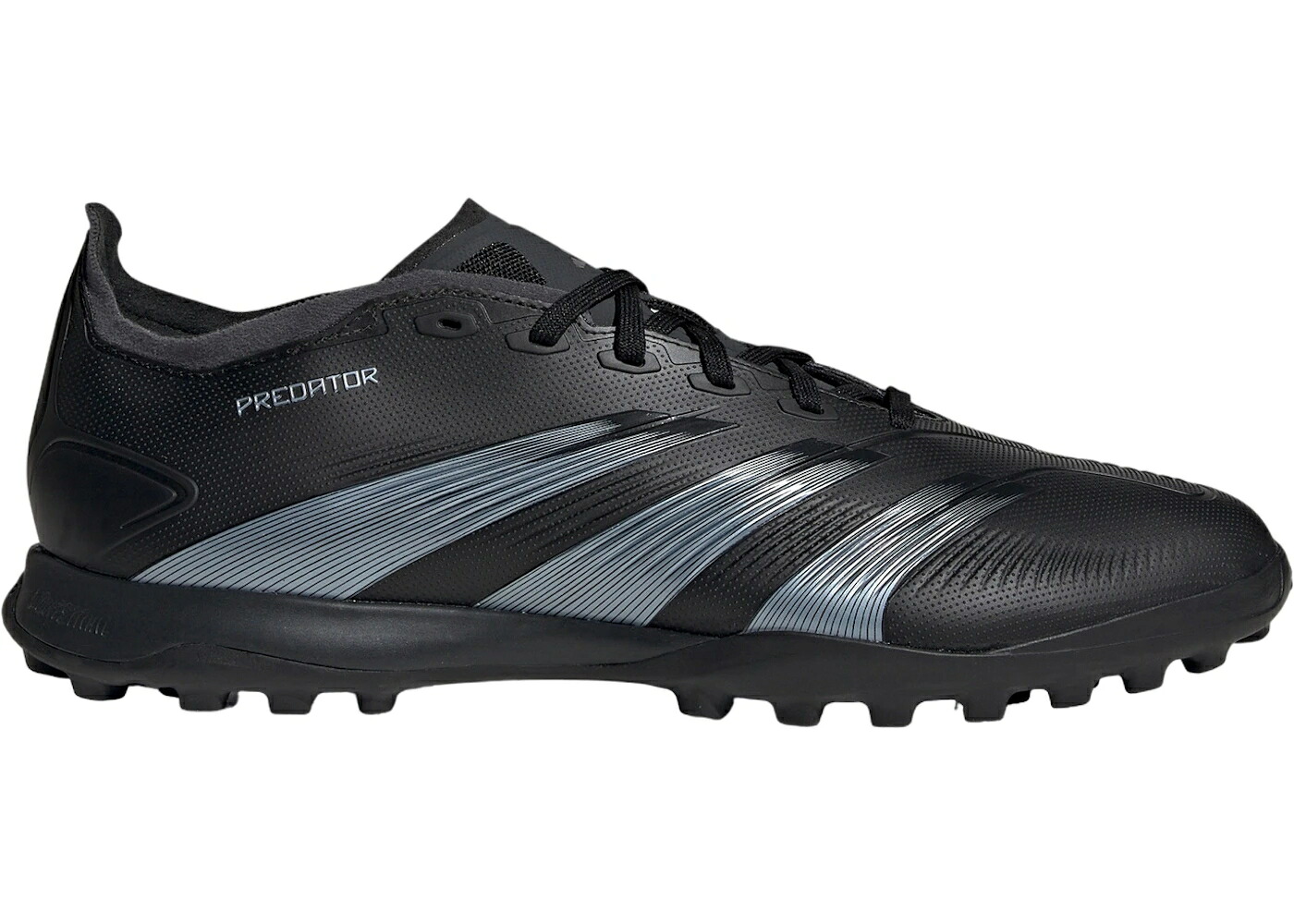 アディダス プレデター 芝草 中核グループ 黒いこと 黒いこと 炭素 スニーカー メンズ ADIDAS PREDATOR 24 LEAGUE LOW TURF CORE BLACK CARBON / CORE BLACK CARBON CORE BLACK