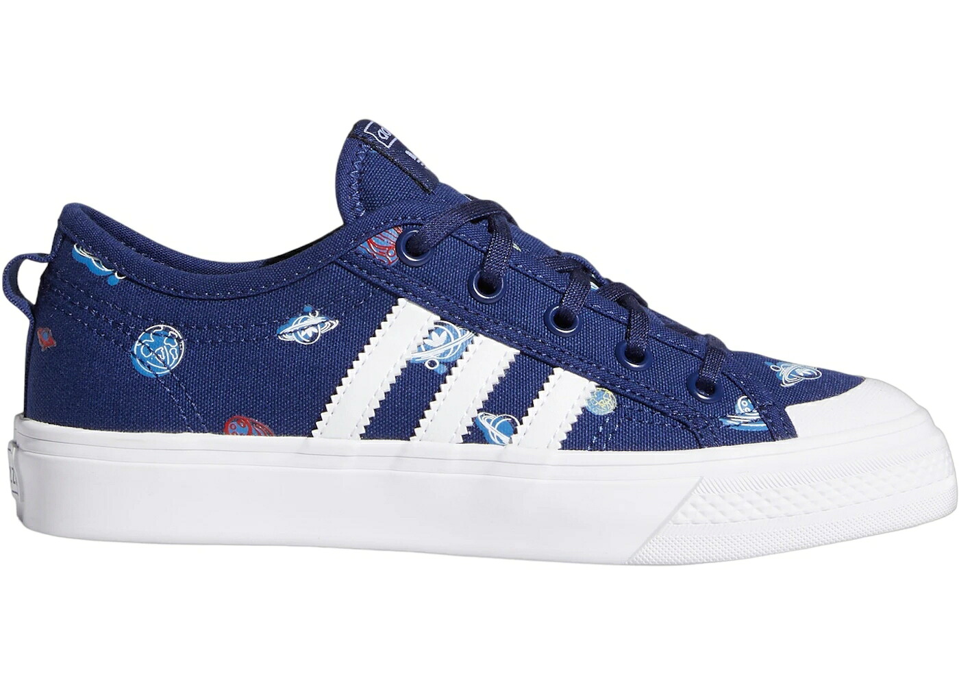 アディダス ナイト スカイ 白色 ホワイト 青色 ブルー ジュニア キッズ ADIDAS NIZZA NIGHT SKY CLOUD WHITE FOCUS BLUE (GS) / NIGHT SKY CLOUD WHITE FOCUS BLUE ベビー マタニティ スニーカー 22,849円