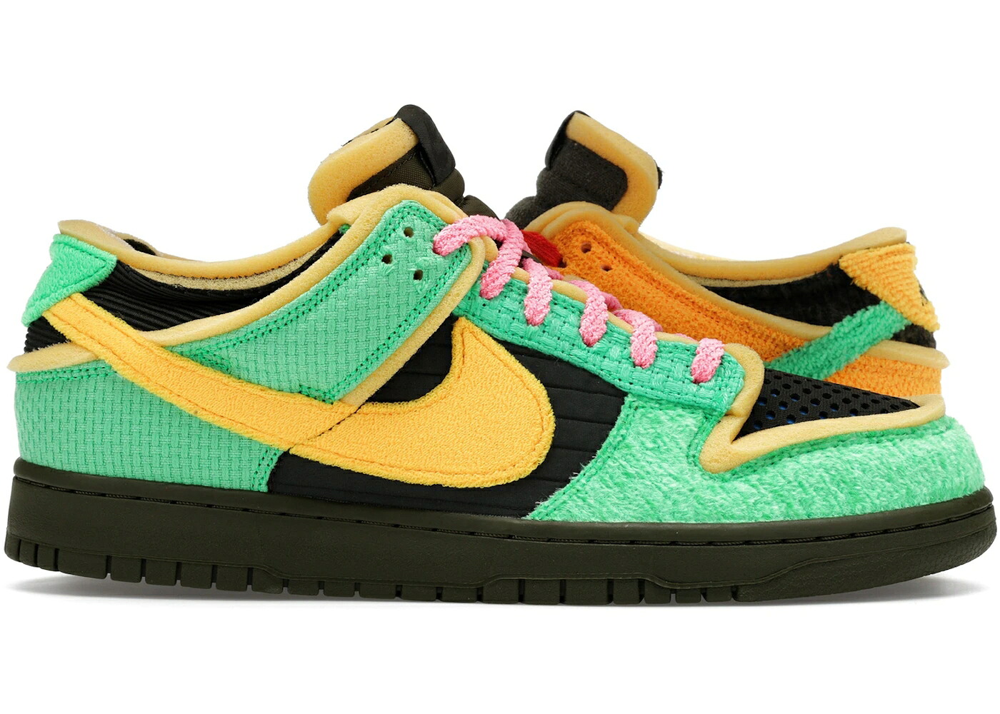 ナイキ ダンク 緑 グリーン 黄色 イエロー ショック レーザー 橙 オレンジ ダンクロー & スニーカー メンズ NIKE DUNK LOW CACTUS PLANT FLEA MARKET SWAMP SPONGE GREEN YELLOW (FRIENDS FAMILY) / GREEN SHOCK LASER ORANG