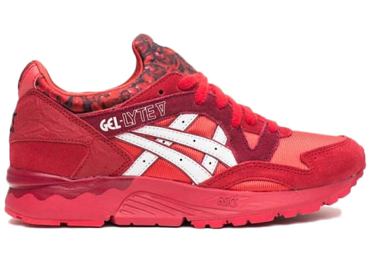 アシックス 先だつものともし火 赤 赤いこと 白いこと 白いこと スニーカー メンズ ASICS GEL-LYTE V ROMANCE / RED WHITE メンズ靴-スニーカー-靴