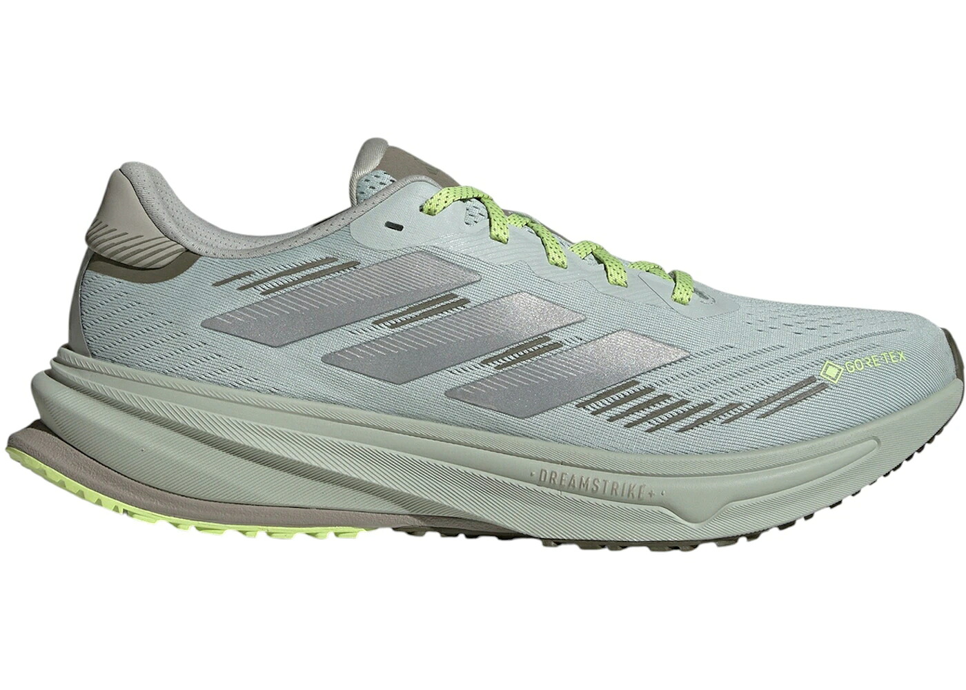 アディダス スーパーノバ ノヴァ ライズ ゴアテックス しろがね色 しろがね色 オリーブ スニーカー メンズ ADIDAS SUPERNOVA RISE GORE-TEX WONDER SILVER OLIVE STRATA / WONDER SILVER SILVER METALLIC