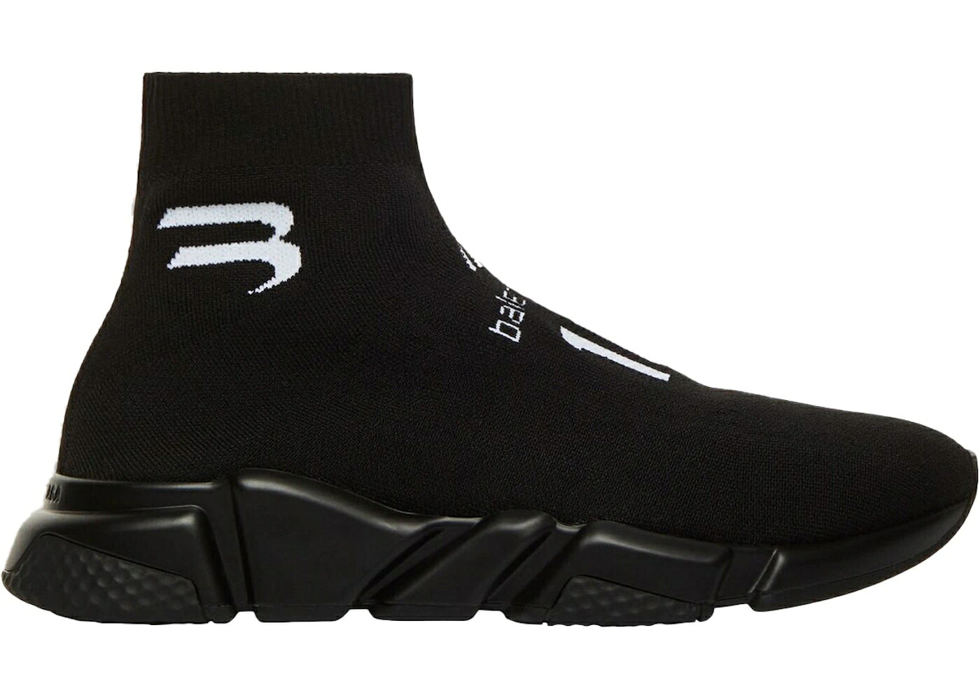バレンシアガ 素早さ 黒いこと 黒いこと 白いこと 白いこと スニーカー メンズ BALENCIAGA SPEED 10 BLACK WHITE / BLACK WHITE