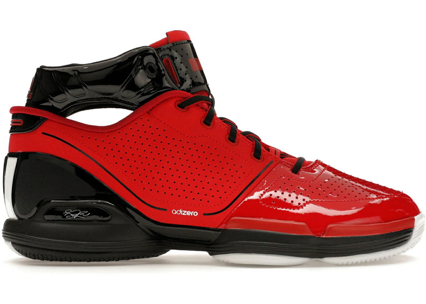 アディダス アディゼロ ローズ 白色 ホワイト コア 黒色 ブラック スニーカー メンズ ADIDAS ADIZERO D ROSE 1 SCARLET / SCARLET CLOUD WHITE CORE BLACK
