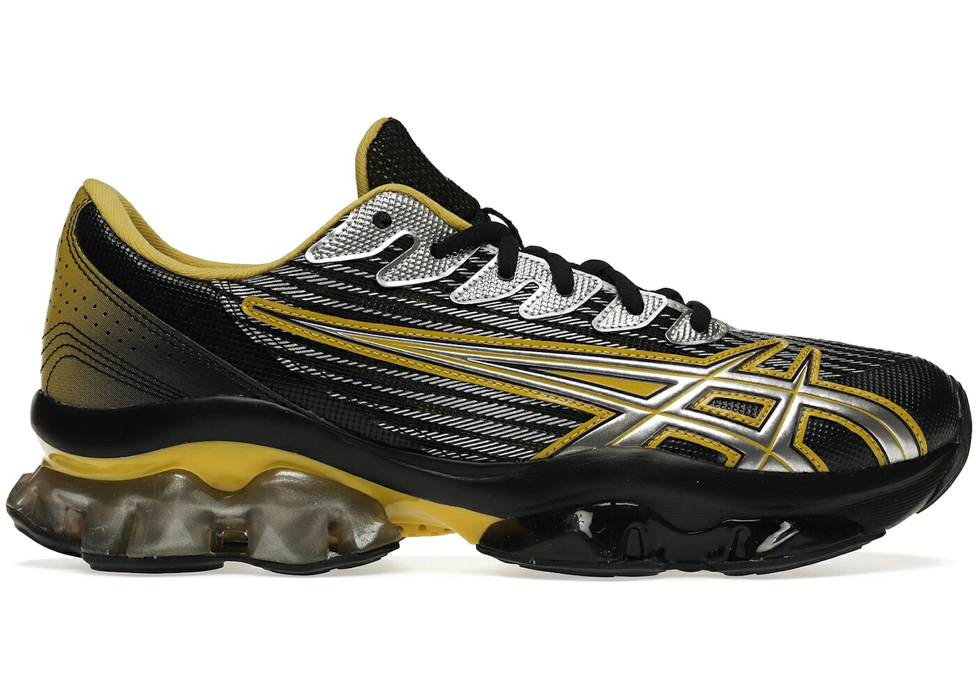 アシックス 黒色 ブラック 黄色 イエロー 銀色 シルバー スニーカー メンズ ASICS GEL-QUANTUM LEVITRACK KIKO KOSTADINOV BLACK YELLOW / BLACK YELLOW SILVER